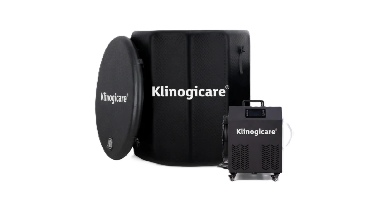 Vertikale Klinogicare&reg; Ice Bath Wanne mit Chiller f&uuml;r den Innen- oder Au&szlig;enbereich